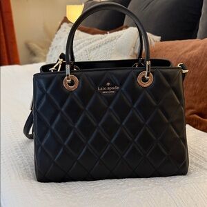 Kate Spade Black Quilted Satchel